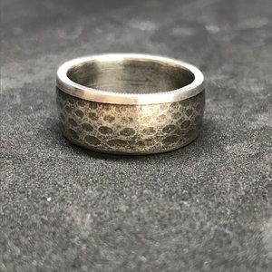 Silver Golf Ball Marker Ring size 11